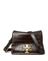 Tory Burch Kira Soft Croc Leather Shoulder Bag