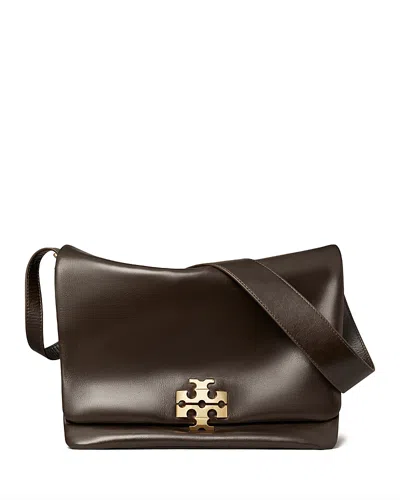 Tory Burch Kira Soft Leather Large Shoulder Bag In Brown