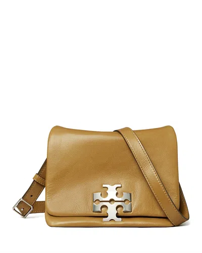 Tory Burch Kira Soft Leather Shoulder Bag In Brown