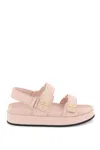 Tory Burch Kira Leather Dual-band Sport Sandals In Shell Pink