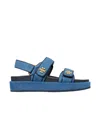 Tory Burch Kira Denim Dual-band Sport Sandals In Blue