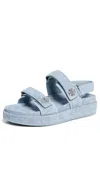 Tory Burch Kira Denim Dual-band Sport Sandals In Blue Cloud