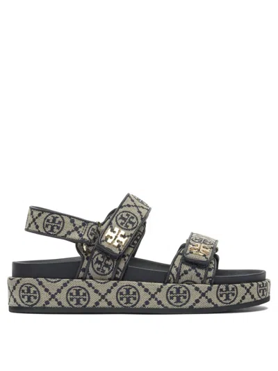 Tory Burch Kira Sport Sandals With Adjustable Straps In Gray