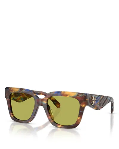 Tory Burch Kira Square Sunglasses, 52mm In Brown