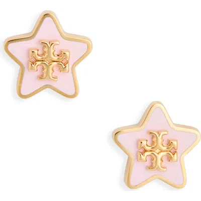 Tory Burch Forget Me Not Enamel Stud Earrings In Green