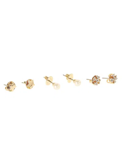 Tory Burch Kira Stud Earring Gift Set In Gold