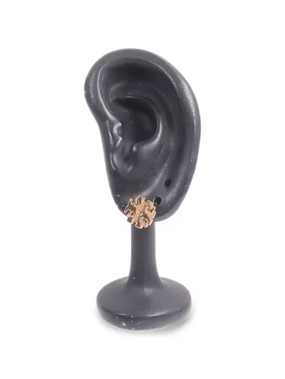 Pre-owned Tory Burch Kira Stud Earrings In Pink