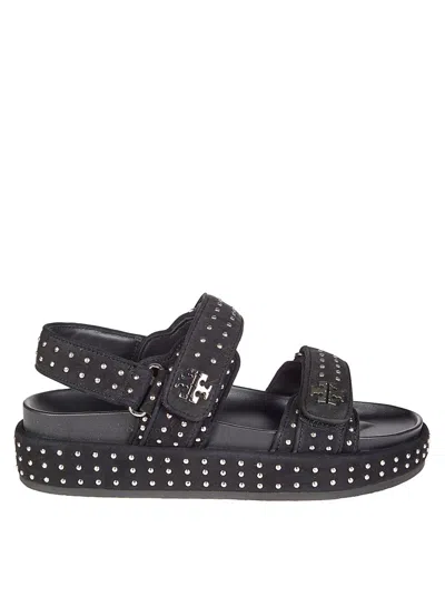 Tory Burch Kira Stud Sport Sandal In Black