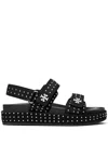 Tory Burch Kira Studded Suede Sports Sandals In Multicolor