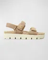 Tory Burch Kira Rope Burch Sandal In Ceramic Taupe