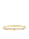 Tory Burch Kira Logo-plaque Enamel Bracelet In Gold