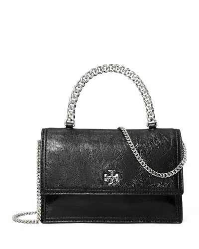 Tory Burch Kira Top Handle Chain Wallet In Black