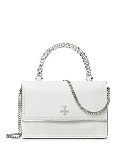 Tory Burch Kira Top Handle Chain Wallet In White
