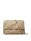 Tory Burch Kira Diamond Small Leather Shoulder Bag In Brown