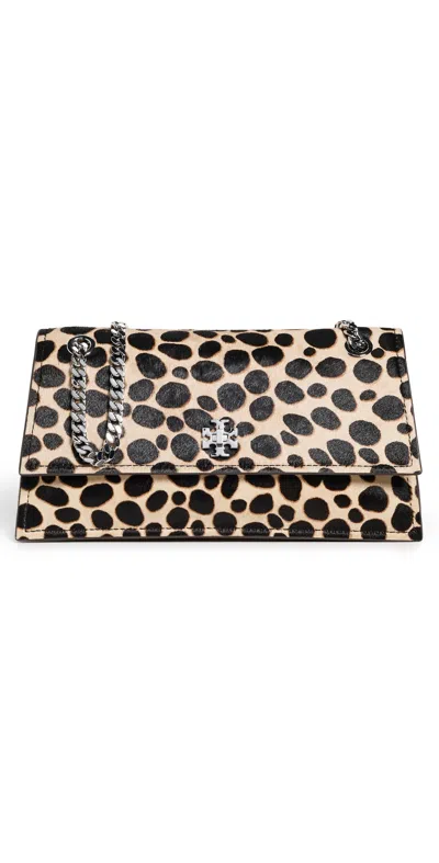 Tory Burch Kira Turn-lock Haircalf Shoulder Bag Trench/black