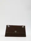 Tory Burch Turnlock Suede Shoulder Bag