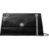Tory Burch Kira Turnlock Leather Convertible Shoulder Bag In Black