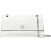 Tory Burch Kira Turnlock Leather Convertible Shoulder Bag In White