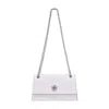 Tory Burch Kira Turnlock Mini Shoulder Bag In White