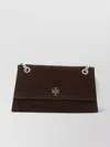 Tory Burch Turnlock Suede Shoulder Bag