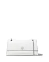 Tory Burch Kira Turnlock Shoulder Bag In White