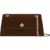 Tory Burch Kira Turnlock Suede Convertible Shoulder Bag