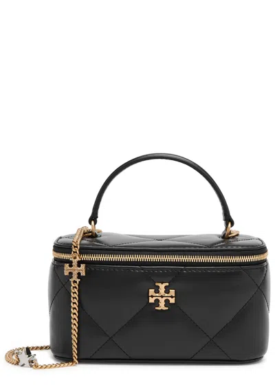 TORY BURCH TORY BURCH KIRA VANITY QUILTED LEATHER TOP HANDLE BAG