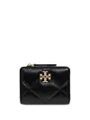 Tory Burch Zipper Wallet In Black
