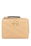 Tory Burch Kira Chevron Bi-fold Wallet In Neutrals