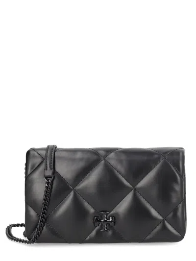 Tory Burch "kira" Wallet With Chain In Black