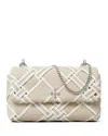 Tory Burch Mini Kira Woven Canvas Convertible Crossbody Bag In Natural