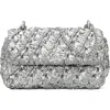 Tory Burch 'kira' Mini Shoulder Bag In Silver