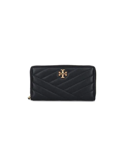 Tory Burch Kira Zip-around Wallet In Black