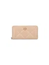 Tory Burch Kira Continental Zip Wallet In Neutral