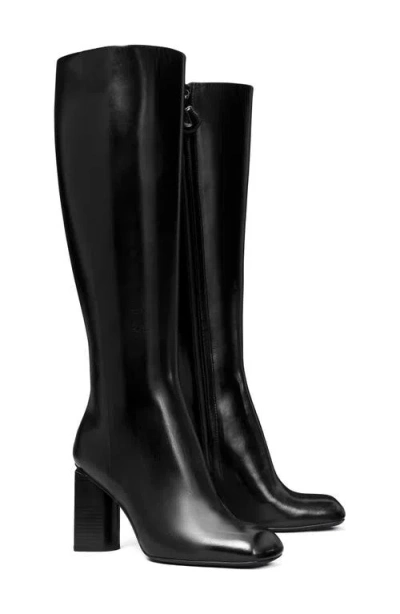 Tory Burch Banana 70mm Leather Boots In Perfect Black