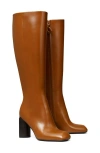Tory Burch Twisted Heel Knee-high Boot In Sierra Cognac