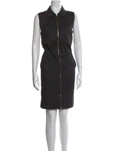 Pre-owned Tory Burch Knee-length Dress In Black