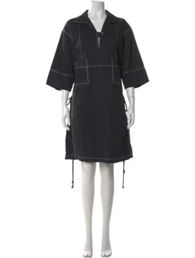 Pre-owned Tory Burch Knee-length Dress In Black