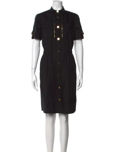 Pre-owned Tory Burch Knee-length Dress In Black