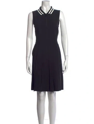 Pre-owned Tory Burch Knee-length Dress In Black