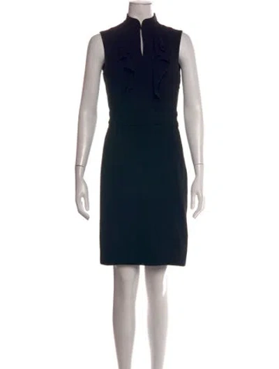 Pre-owned Tory Burch Knee-length Dress In Black