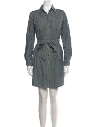 Pre-owned Tory Burch Knee-length Dress In Blue