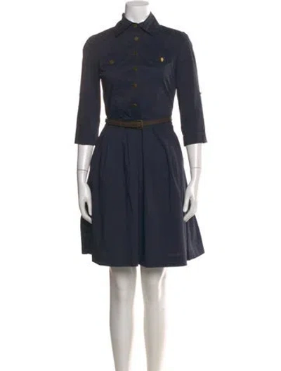 Pre-owned Tory Burch Knee-length Dress In Blue