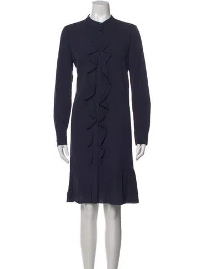 Pre-owned Tory Burch Knee-length Dress In Blue