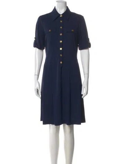 Pre-owned Tory Burch Knee-length Dress In Blue