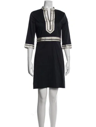 Pre-owned Tory Burch Knee-length Dress In Blue