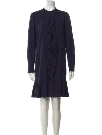 Pre-owned Tory Burch Knee-length Dress In Blue