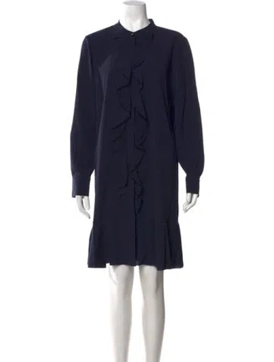 Pre-owned Tory Burch Knee-length Dress In Blue