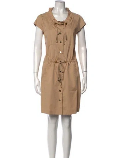 Pre-owned Tory Burch Knee-length Dress In Brown