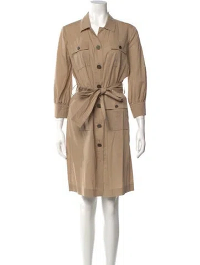 Pre-owned Tory Burch Knee-length Dress In Neutral